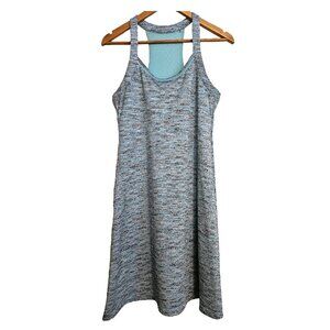 MONDETTA Light Blue Racerback Built-In Bra Athleisure Mini Dress Size Medium